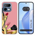 Funda Silicona para Realme 16 Pro 5G diseño Brochas Dibujos