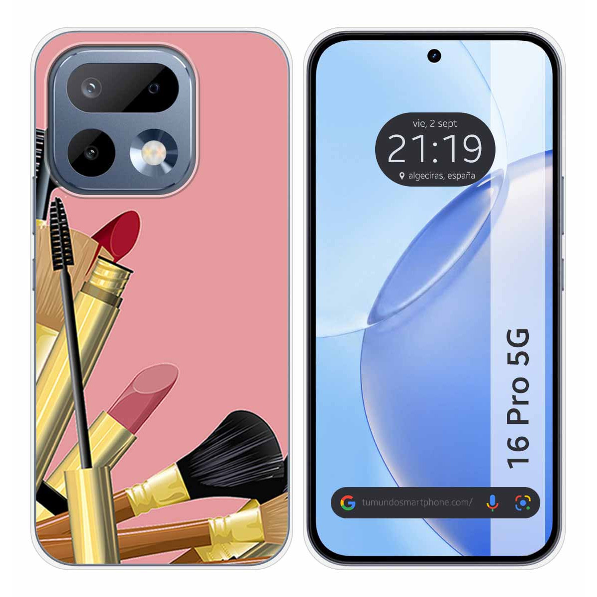 Funda Silicona para Realme 16 Pro 5G diseño Brochas Dibujos