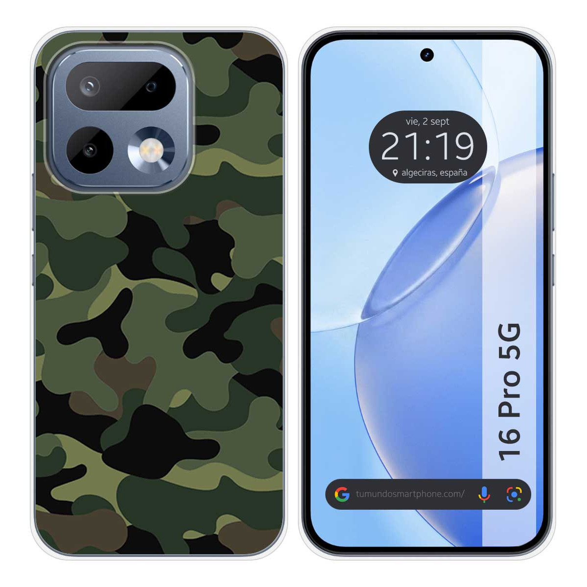 Funda Silicona para Realme 16 Pro 5G diseño Camuflaje Dibujos
