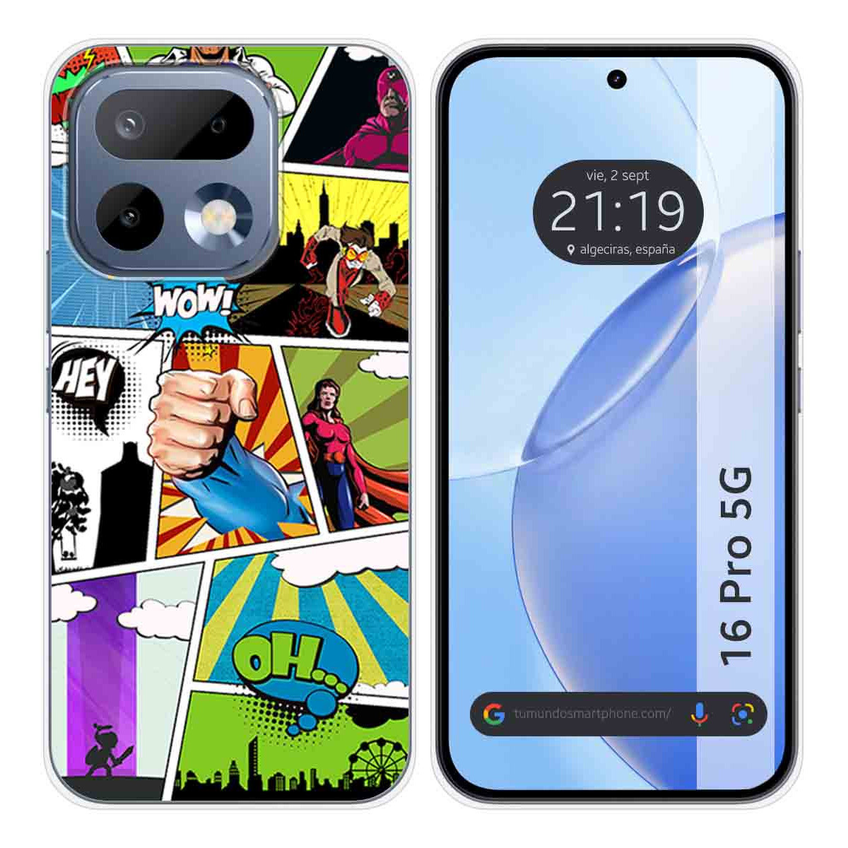 Funda Silicona para Realme 16 Pro 5G diseño Comic Dibujos