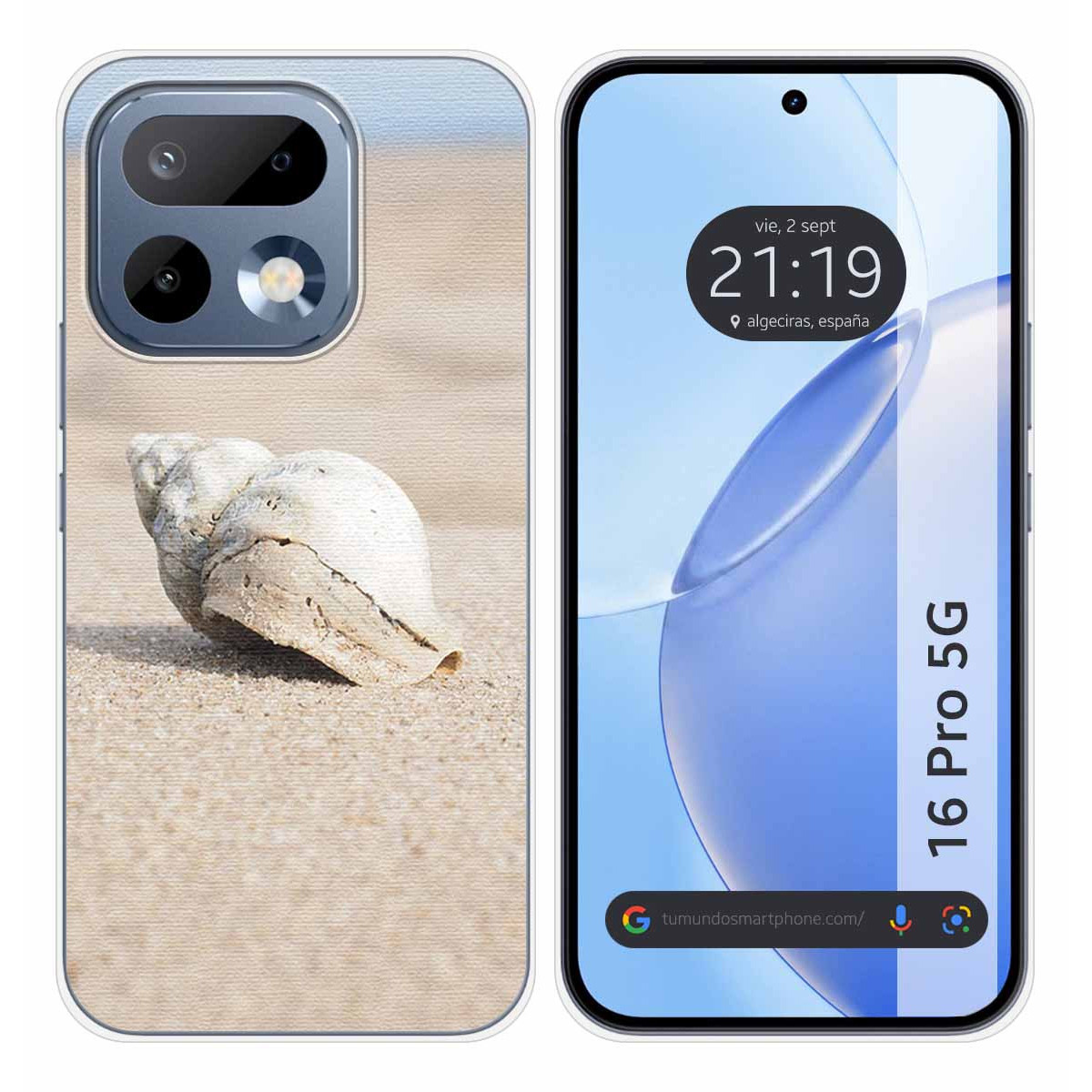 Funda Silicona para Realme 16 Pro 5G diseño Concha Dibujos