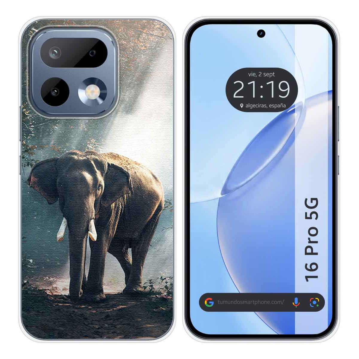 Funda Silicona para Realme 16 Pro 5G diseño Elefante Dibujos
