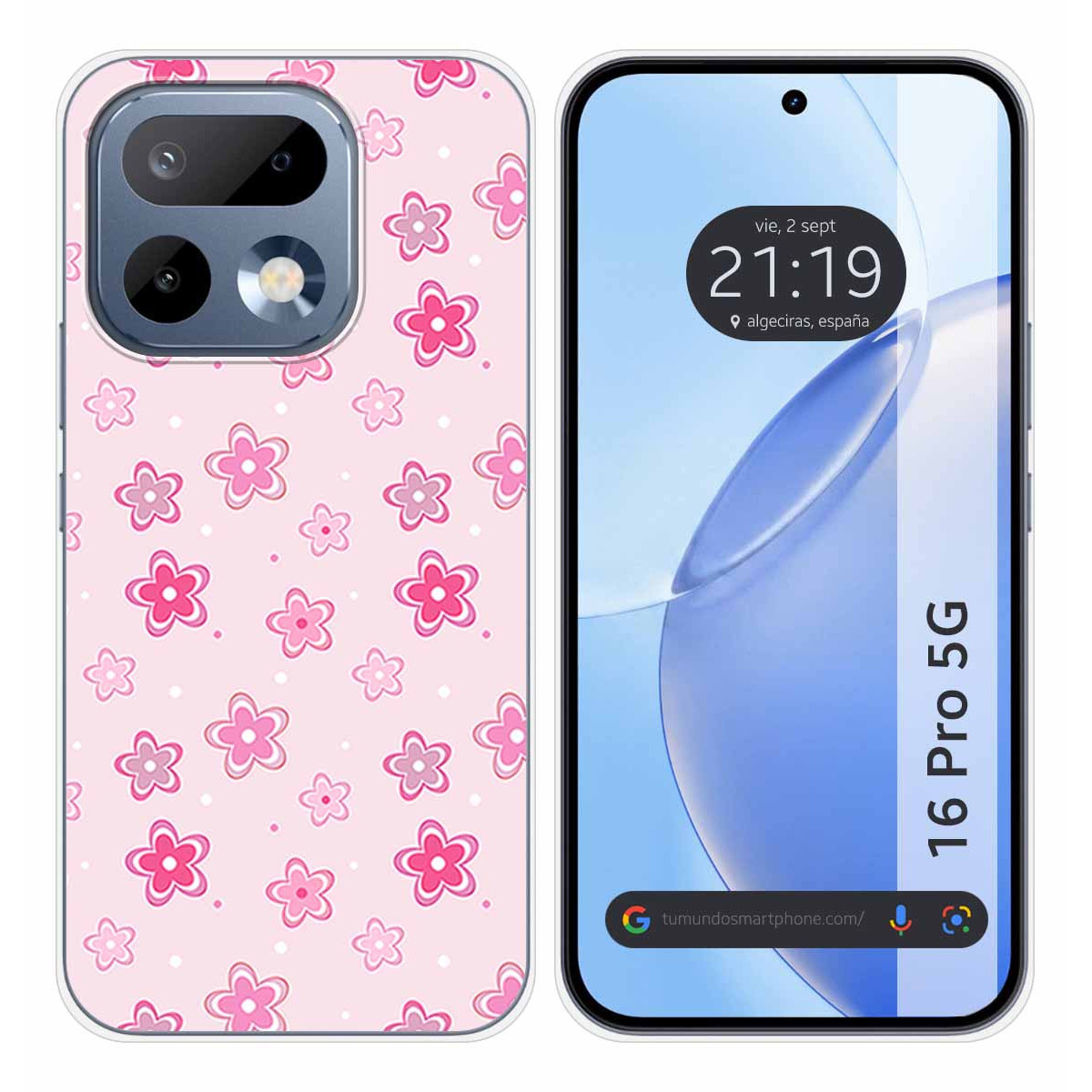 Funda Silicona para Realme 16 Pro 5G diseño Flores Dibujos