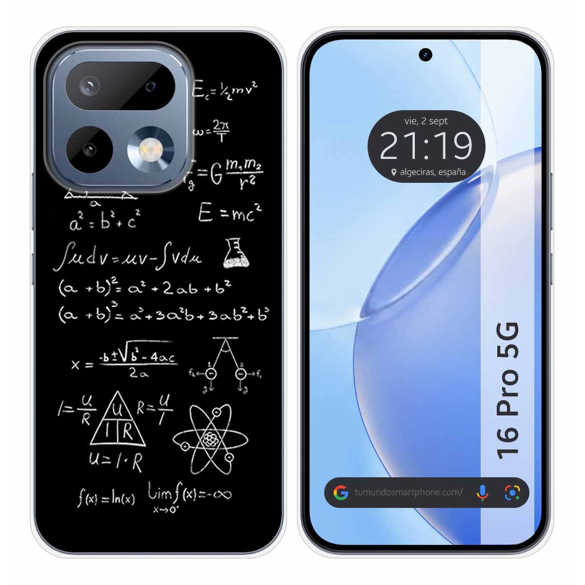 Funda Silicona para Realme 16 Pro 5G diseño Formulas Dibujos