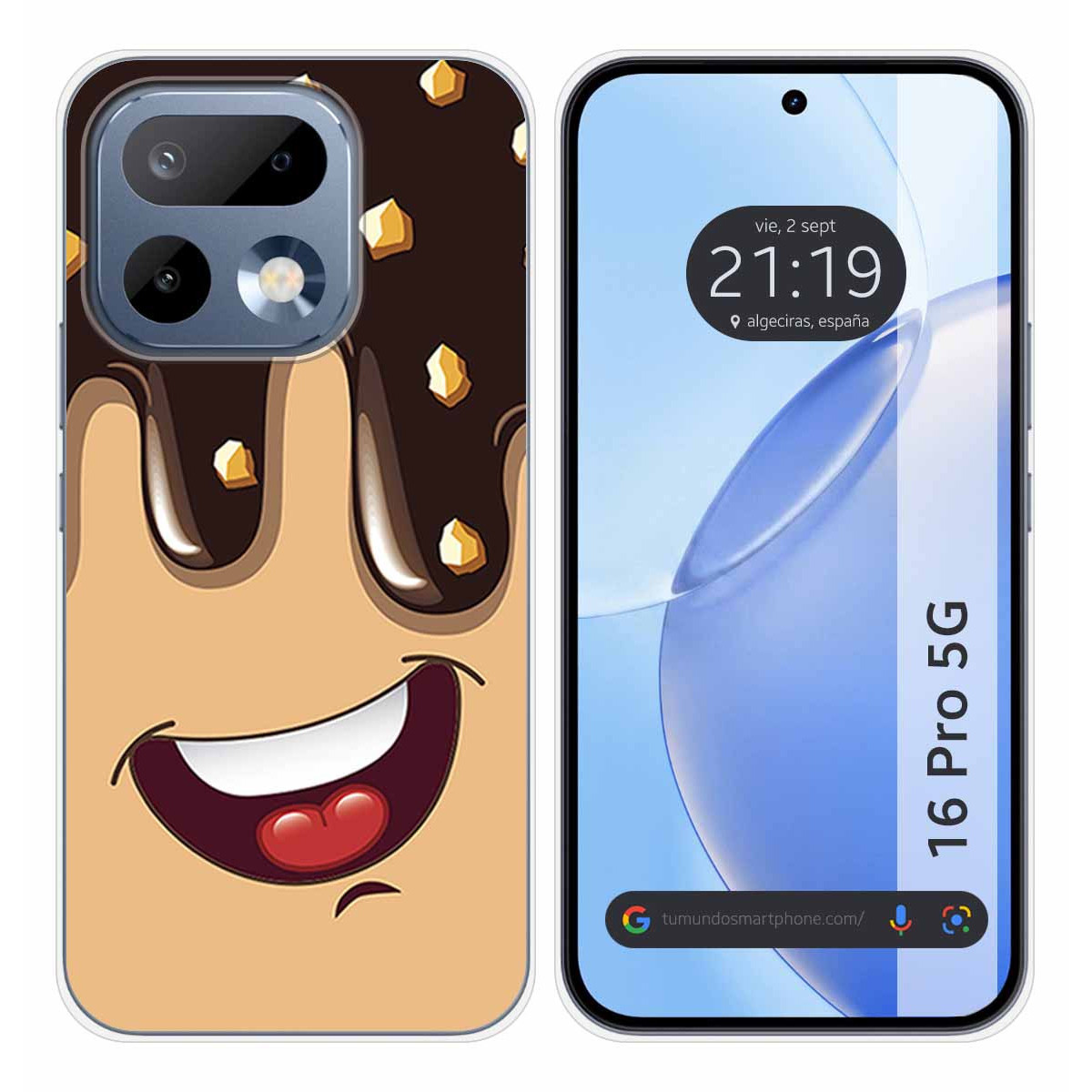 Funda Silicona para Realme 16 Pro 5G diseño Helado Chocolate Dibujos