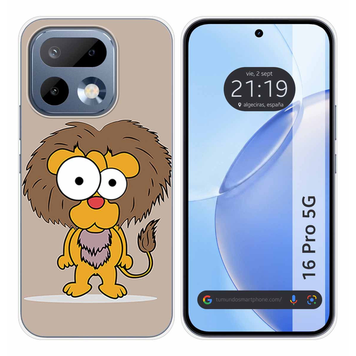 Funda Silicona para Realme 16 Pro 5G diseño Leon Dibujos