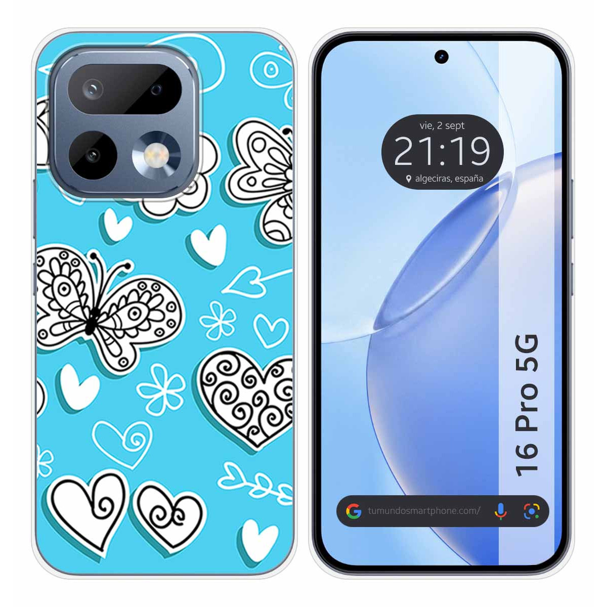 Funda Silicona para Realme 16 Pro 5G diseño Mariposas Dibujos