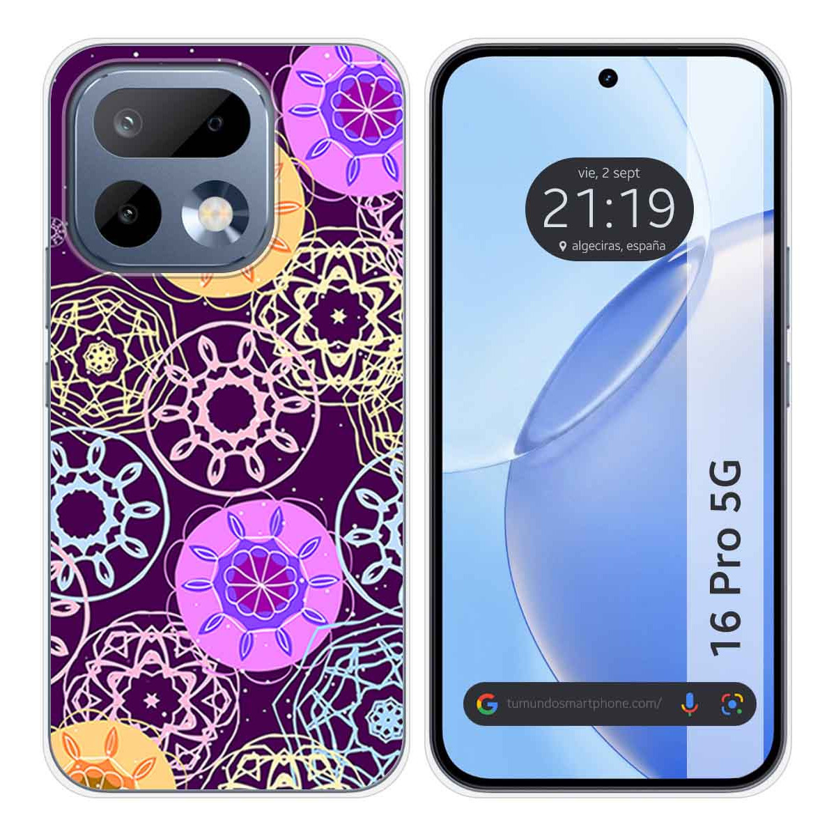 Funda Silicona para Realme 16 Pro 5G diseño Radial Dibujos