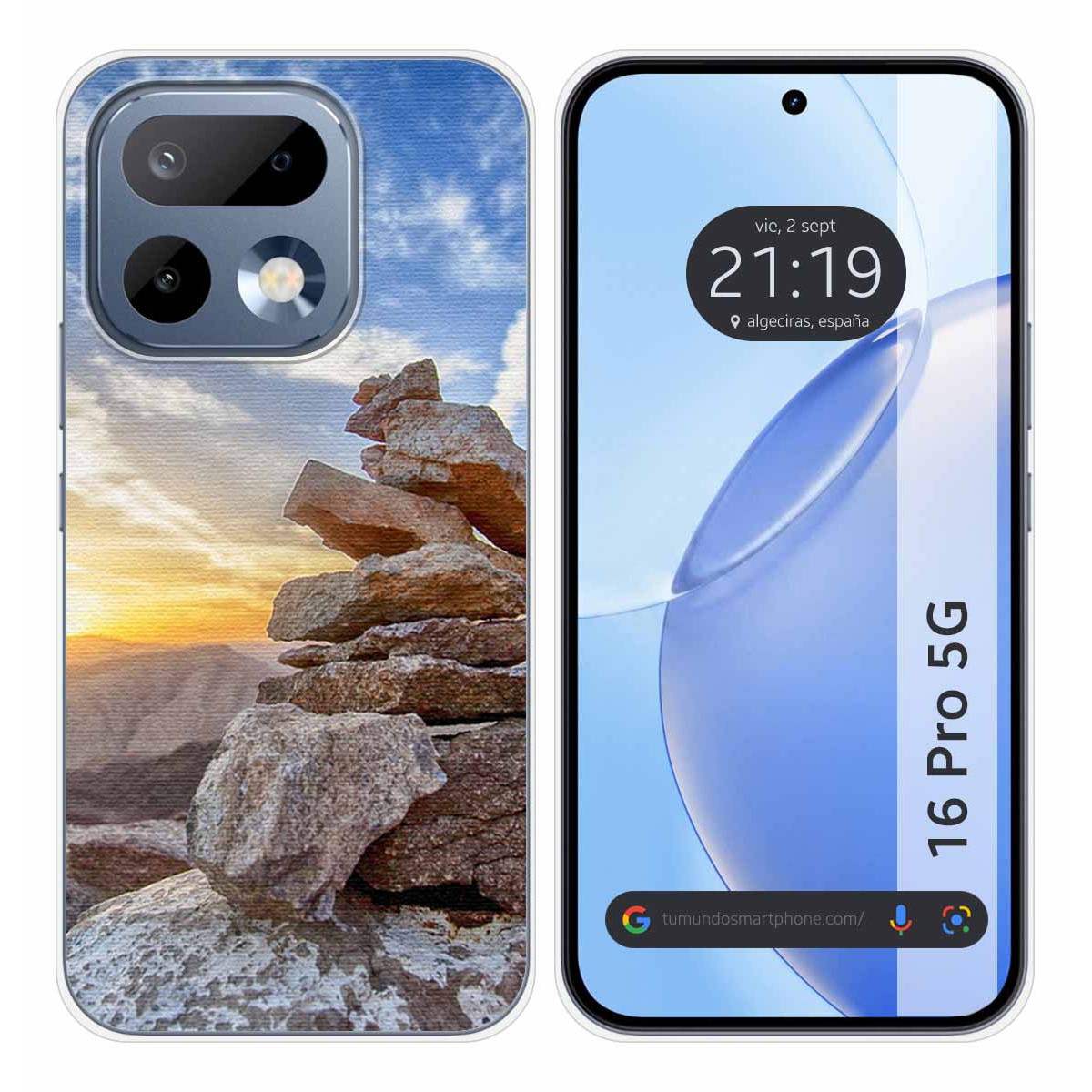 Funda Silicona para Realme 16 Pro 5G diseño Sunset Dibujos