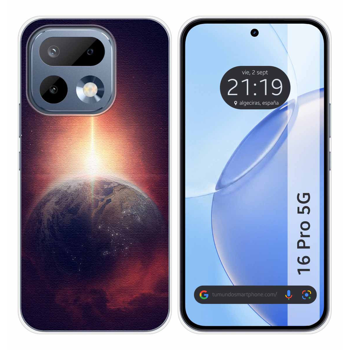 Funda Silicona para Realme 16 Pro 5G diseño Tierra Dibujos