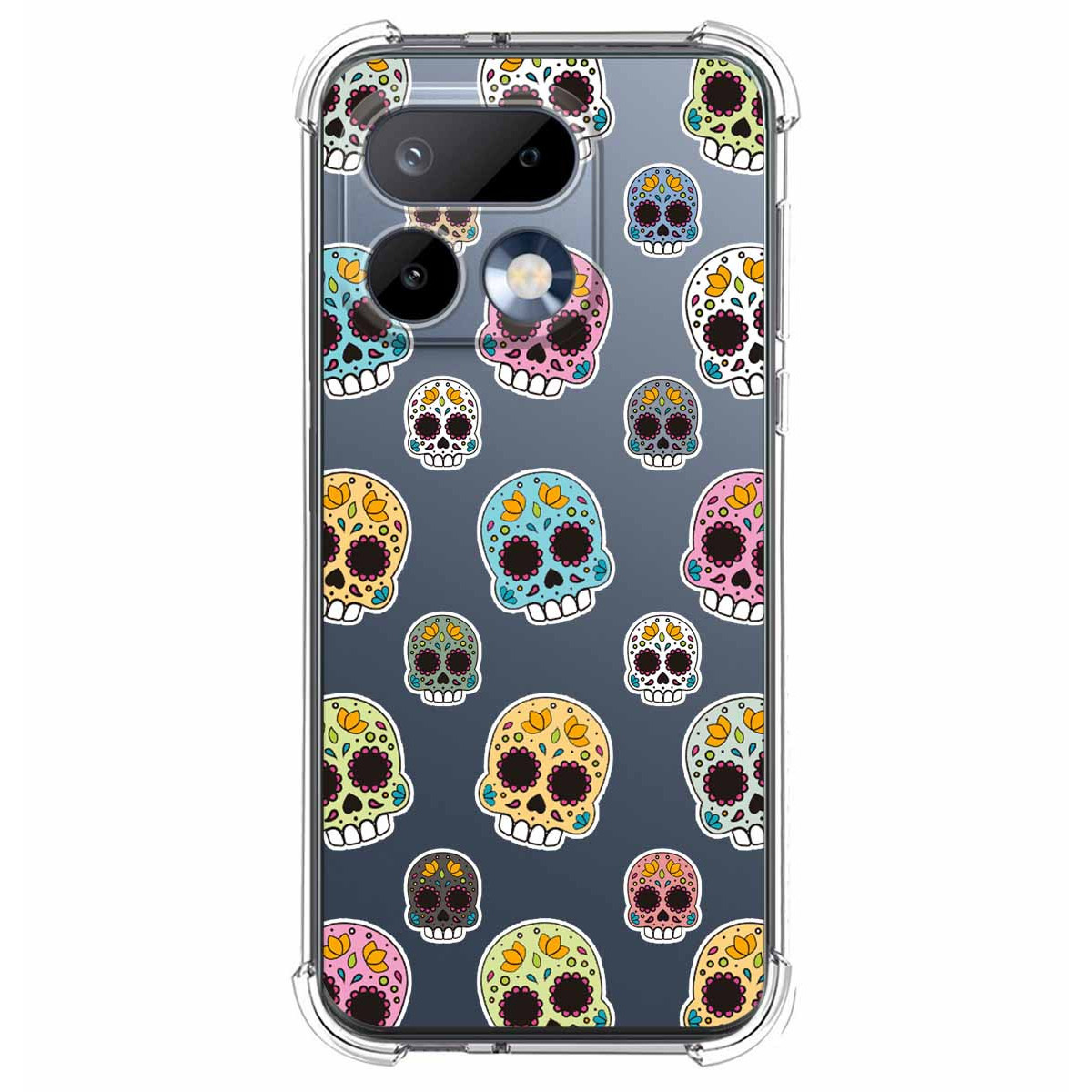 Funda Silicona Antigolpes para Realme 16 Pro 5G diseño Catrina Dibujos