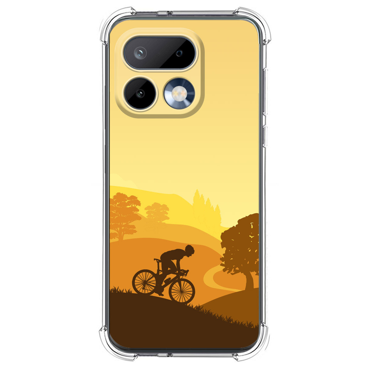 Funda Silicona Antigolpes para Realme 16 Pro 5G diseño Ciclista Dibujos