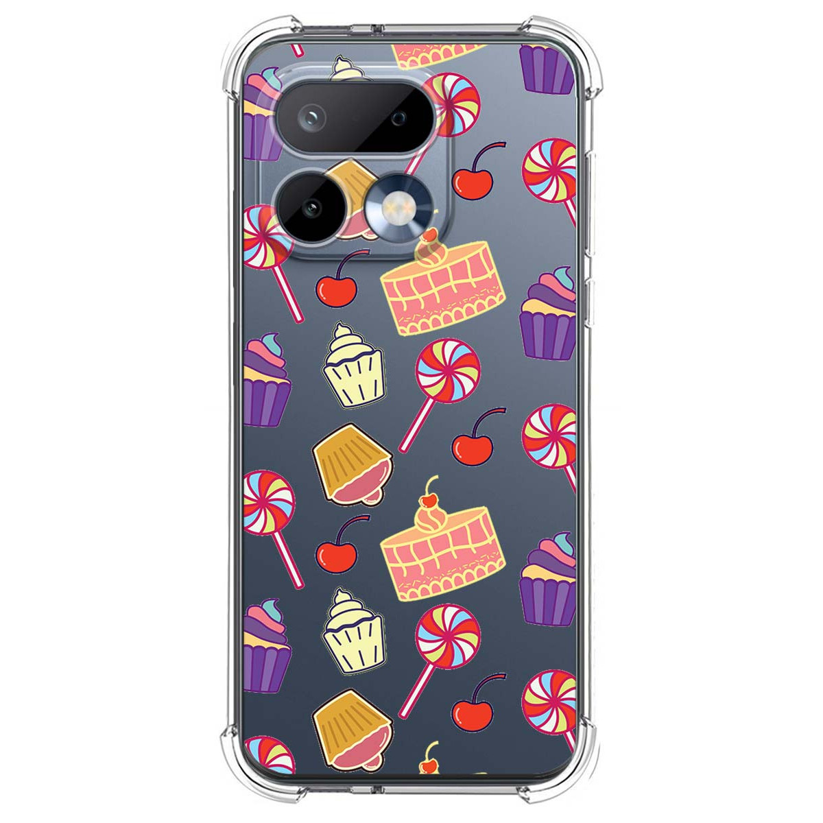Funda Silicona Antigolpes para Realme 16 Pro 5G diseño Dulces 01 Dibujos
