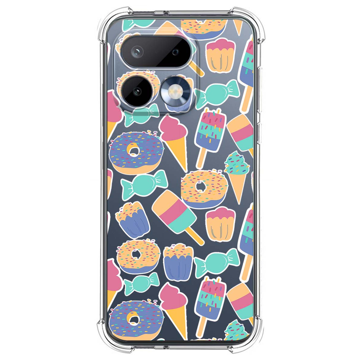 Funda Silicona Antigolpes para Realme 16 Pro 5G diseño Dulces 02 Dibujos