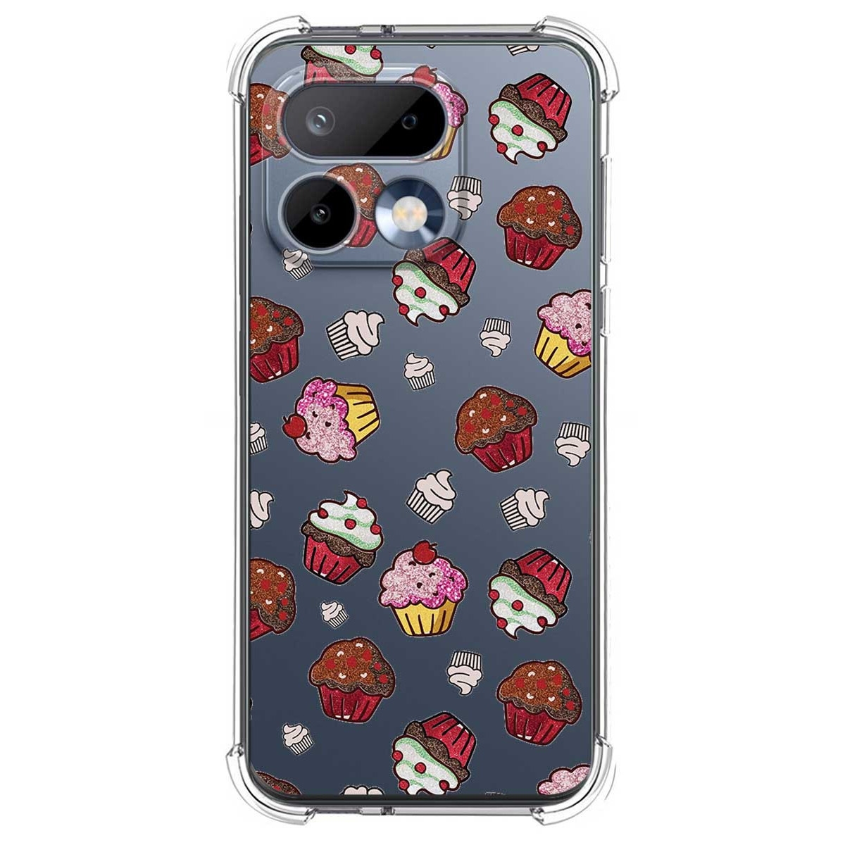 Funda Silicona Antigolpes para Realme 16 Pro 5G diseño Muffins Dibujos