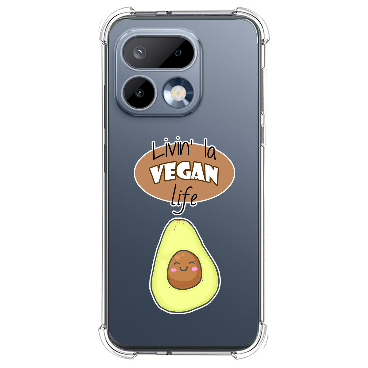 Funda Silicona Antigolpes para Realme 16 Pro 5G diseño Vegan Life Dibujos