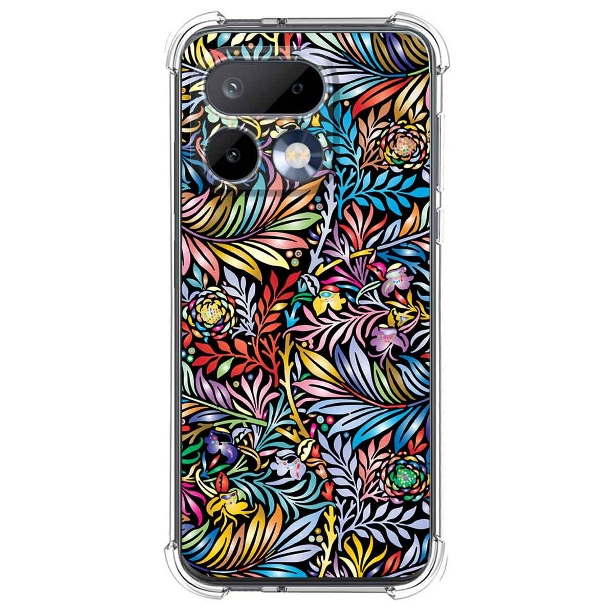 Funda Silicona Antigolpes para Realme 16 Pro 5G diseño Flores 04 Dibujos