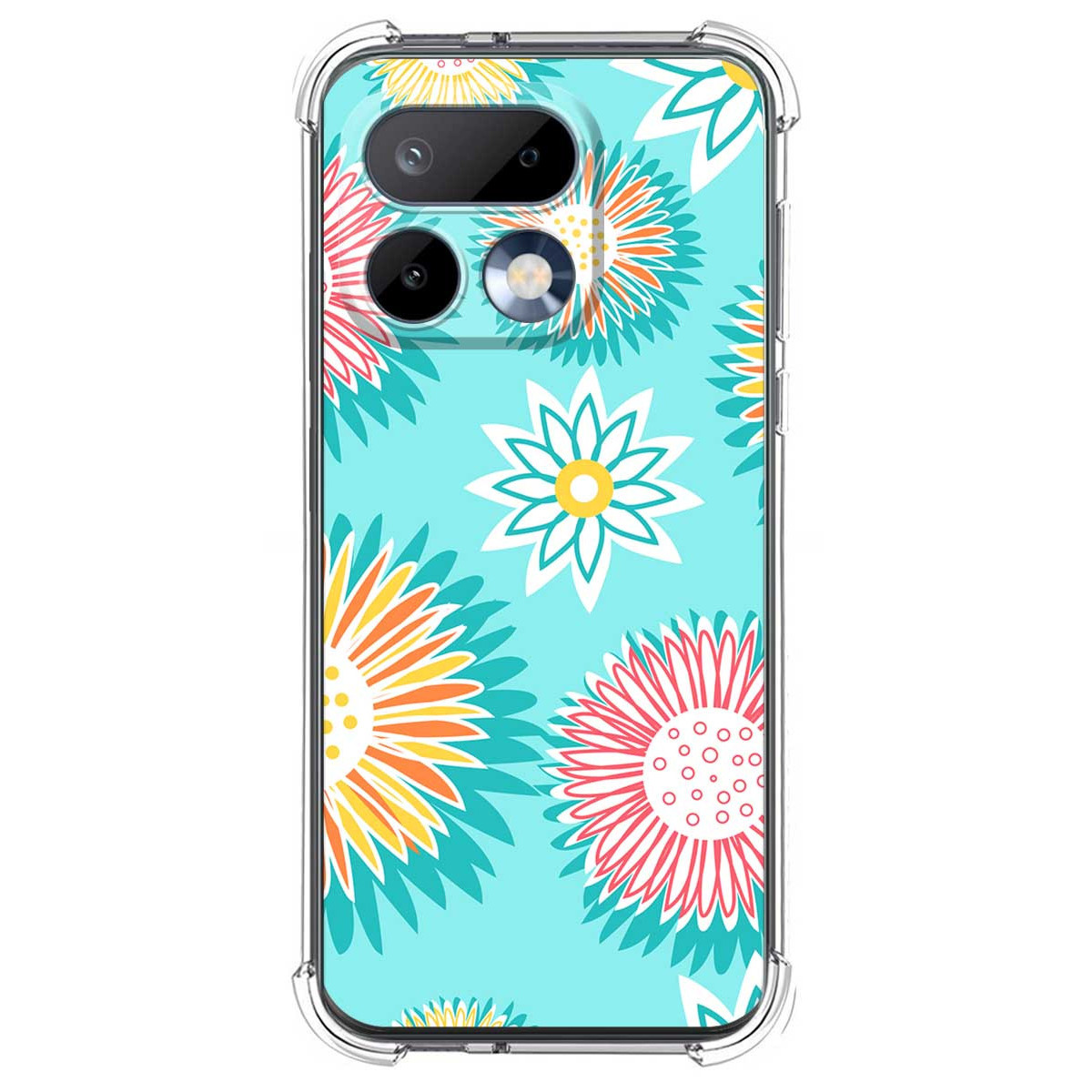 Funda Silicona Antigolpes para Realme 16 Pro 5G diseño Flores 05 Dibujos