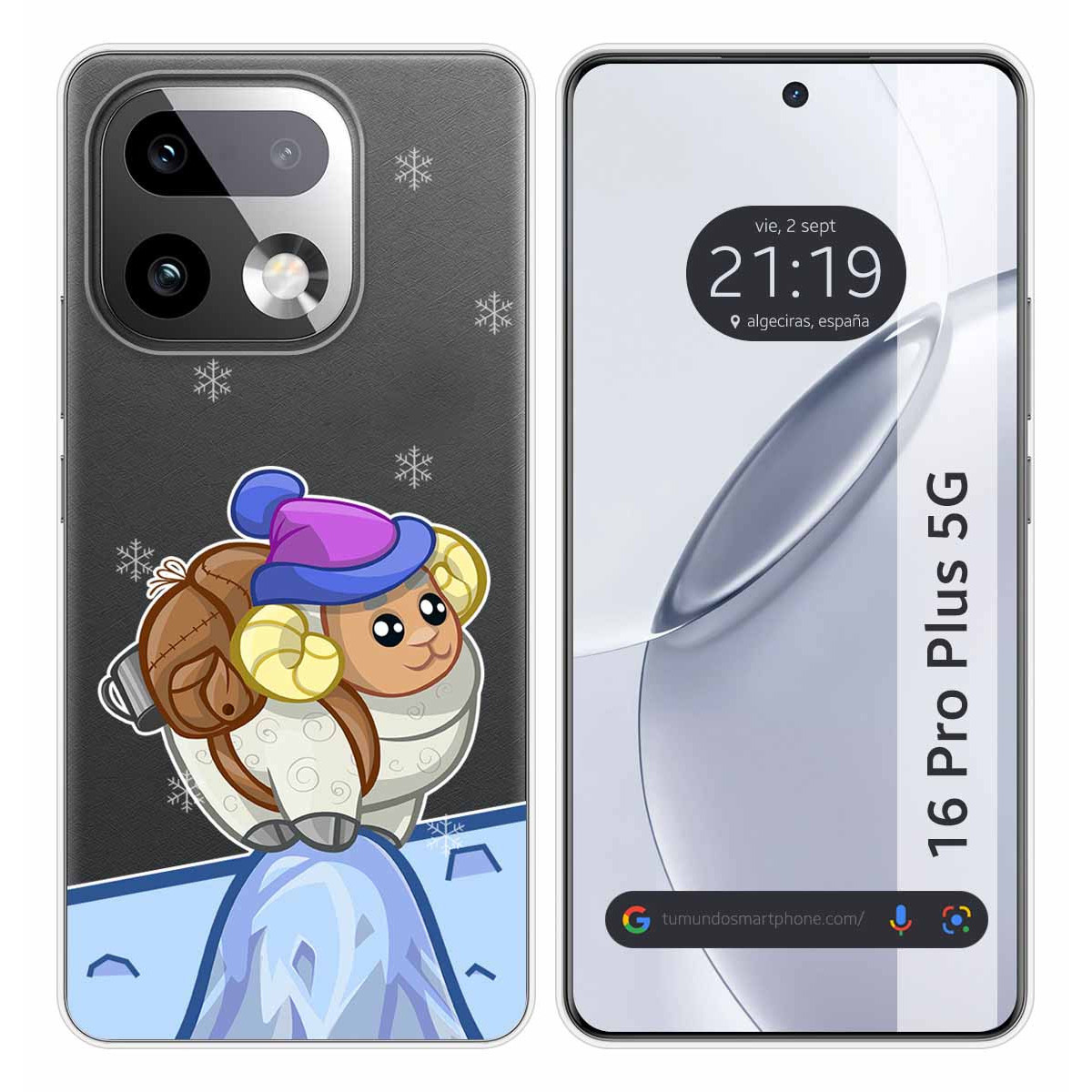 Funda Silicona Transparente para Realme 16 Pro+ Plus 5G diseño Cabra Dibujos