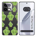 Funda Silicona Transparente para Realme 16 Pro+ Plus 5G diseño Cactus Dibujos