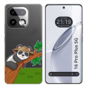 Funda Silicona Transparente para Realme 16 Pro+ Plus 5G diseño Panda Dibujos