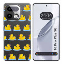 Funda Silicona Transparente para Realme 16 Pro+ Plus 5G diseño Pato Dibujos