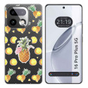 Funda Silicona Transparente para Realme 16 Pro+ Plus 5G diseño Piña Dibujos