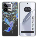Funda Silicona Transparente para Realme 16 Pro+ Plus 5G diseño Plumas Dibujos