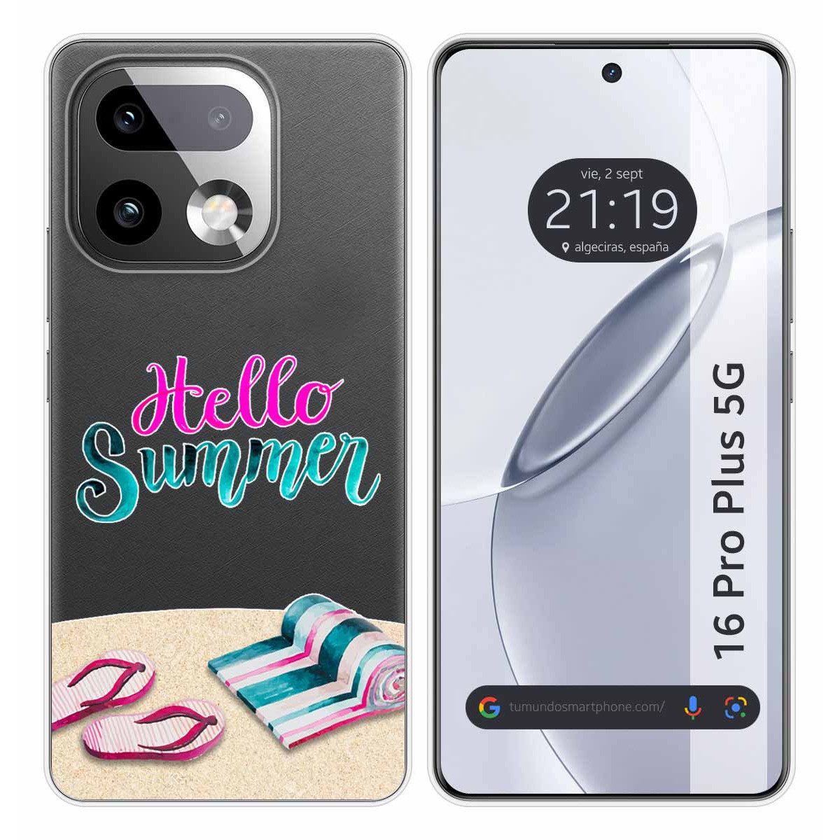 Funda Silicona Transparente para Realme 16 Pro+ Plus 5G diseño Summer Dibujos