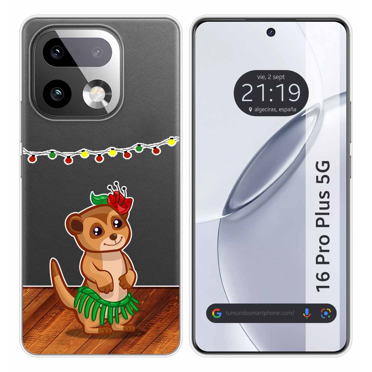 Funda Silicona Transparente para Realme 16 Pro+ Plus 5G diseño Suricata Dibujos