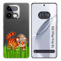 Funda Silicona Transparente para Realme 16 Pro+ Plus 5G diseño Tigre Dibujos