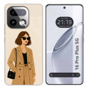 Funda Silicona para Realme 16 Pro+ Plus 5G diseño Mujer 01 Dibujos