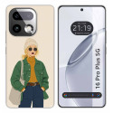Funda Silicona para Realme 16 Pro+ Plus 5G diseño Mujer 03 Dibujos