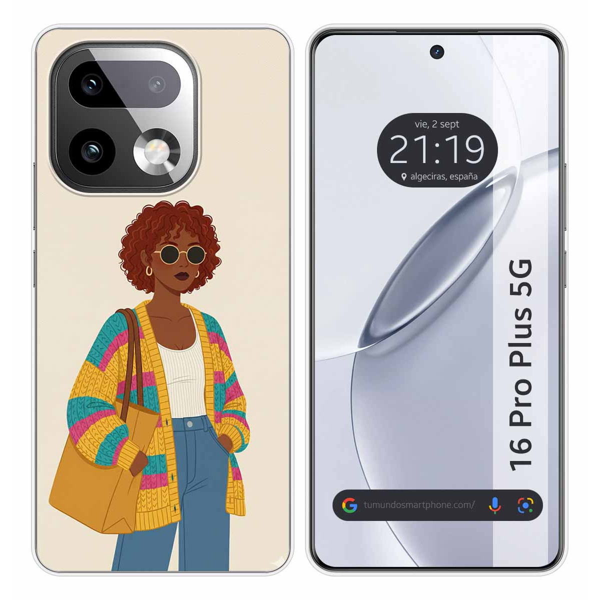 Funda Silicona para Realme 16 Pro+ Plus 5G diseño Mujer 05 Dibujos