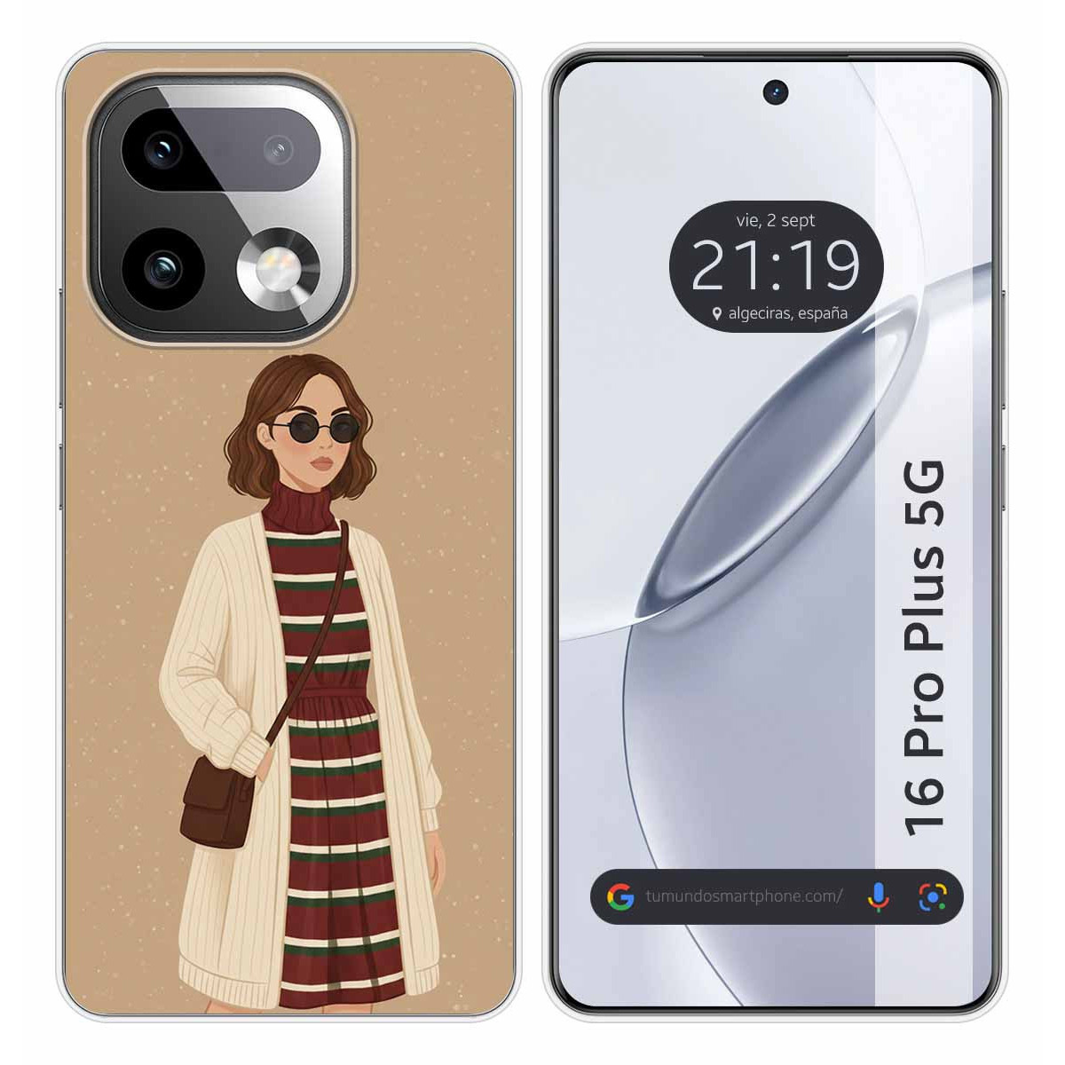 Funda Silicona para Realme 16 Pro+ Plus 5G diseño Mujer 09 Dibujos