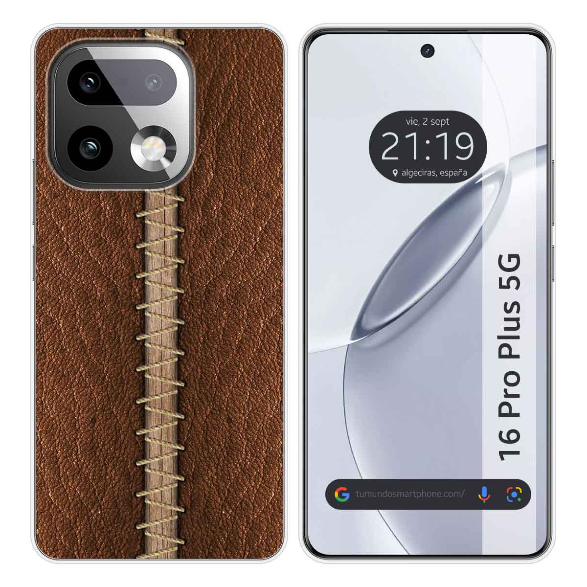 Funda Silicona para Realme 16 Pro+ Plus 5G diseño Cuero 01 Dibujos