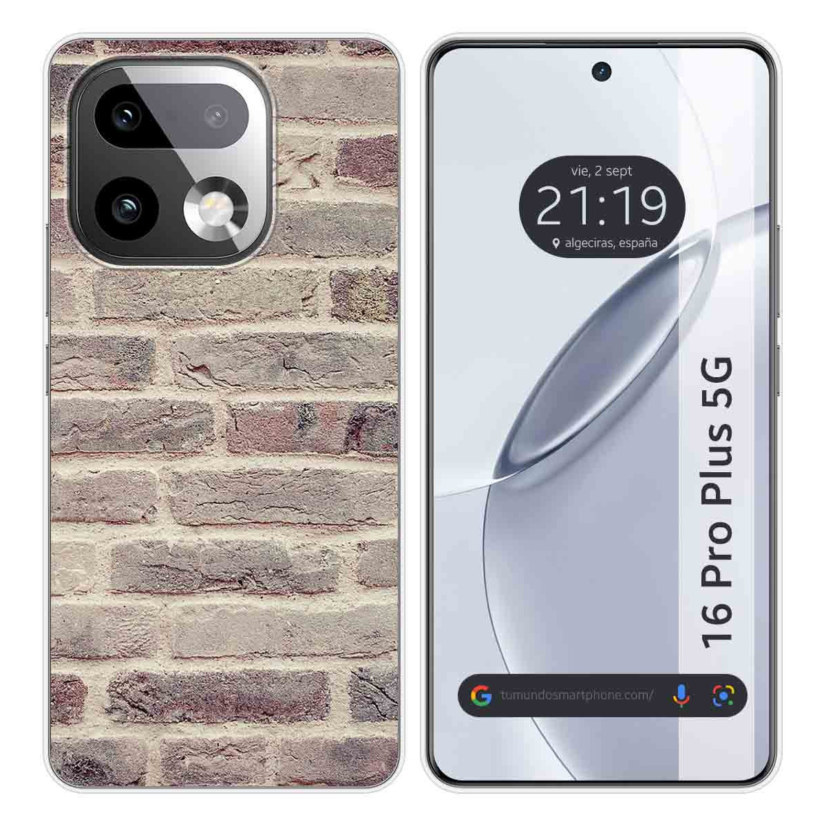 Funda Silicona para Realme 16 Pro+ Plus 5G diseño Ladrillo 01 Dibujos