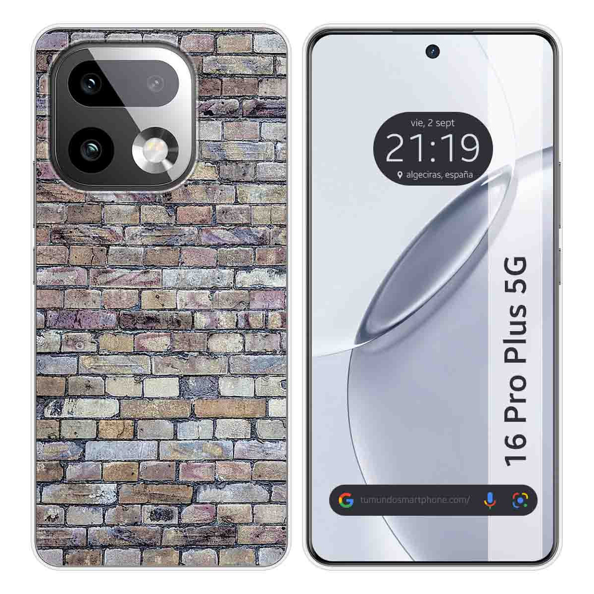 Funda Silicona para Realme 16 Pro+ Plus 5G diseño Ladrillo 02 Dibujos
