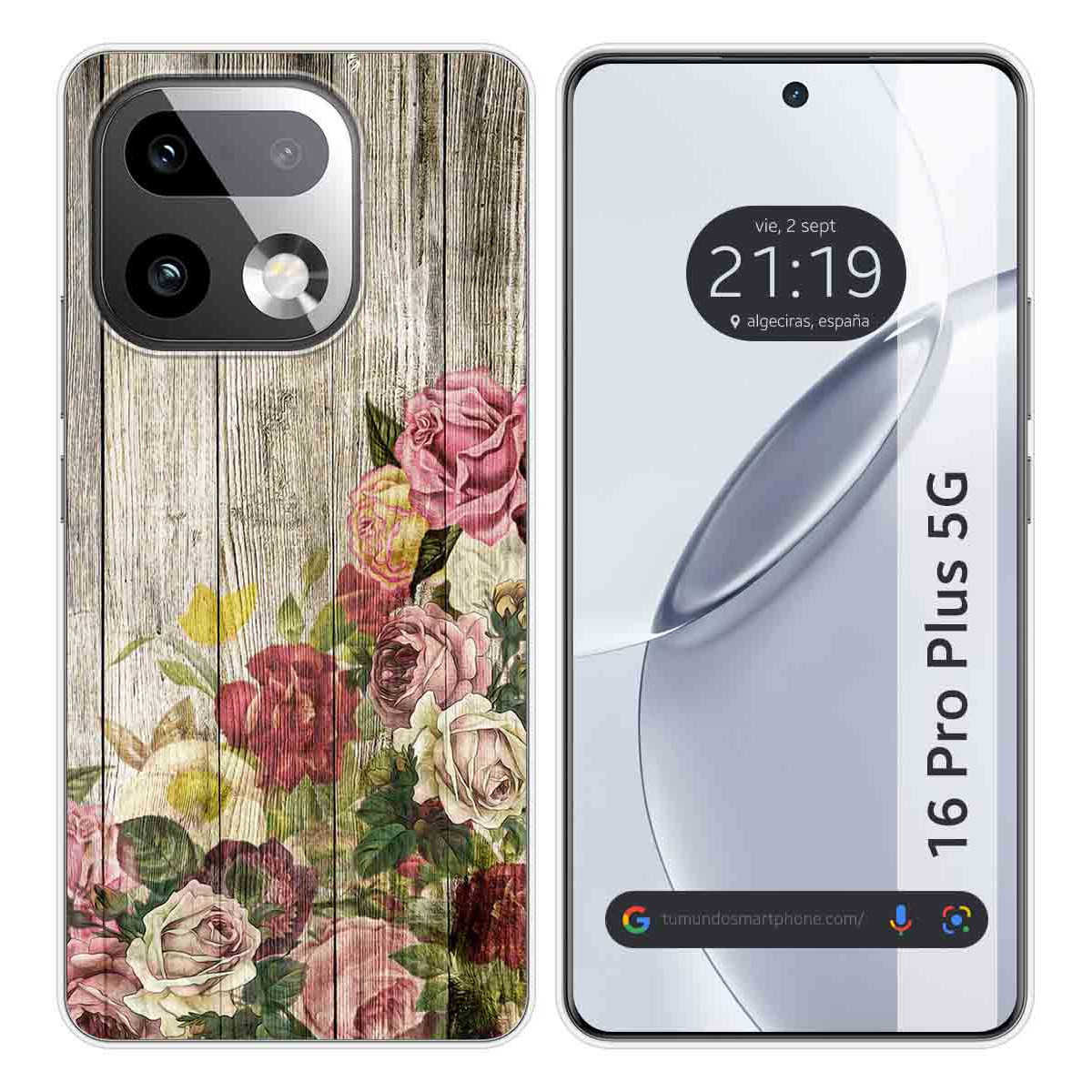 Funda Silicona para Realme 16 Pro+ Plus 5G diseño Madera 08 Dibujos
