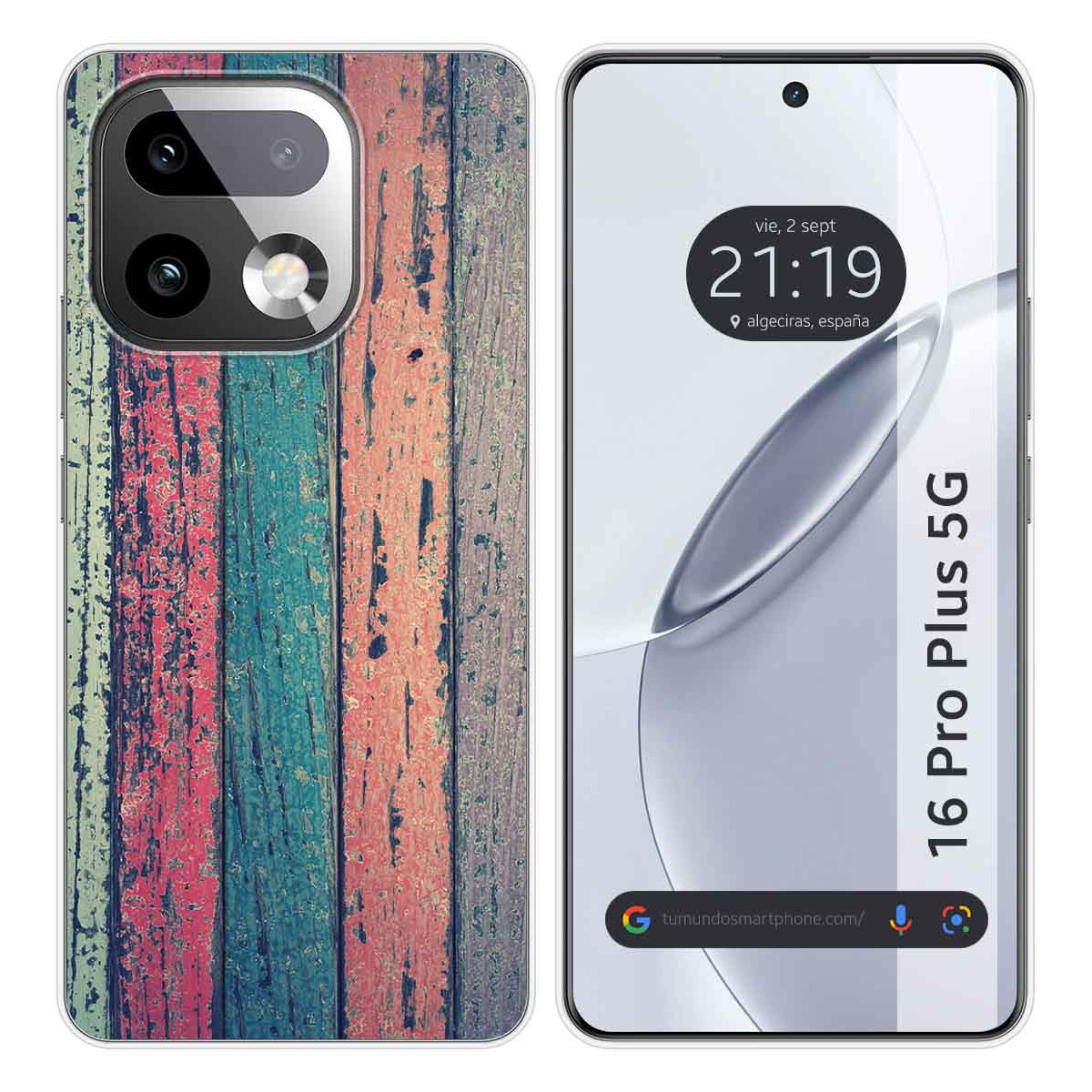 Funda Silicona para Realme 16 Pro+ Plus 5G diseño Madera 10 Dibujos
