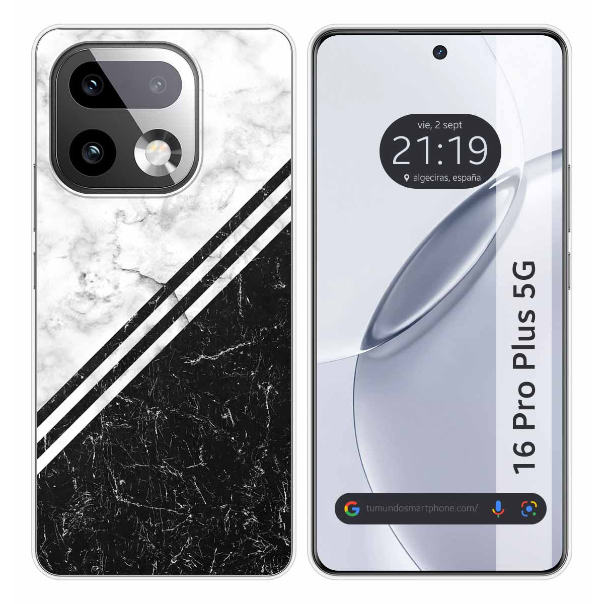 Funda Silicona para Realme 16 Pro+ Plus 5G diseño Mármol 01 Dibujos