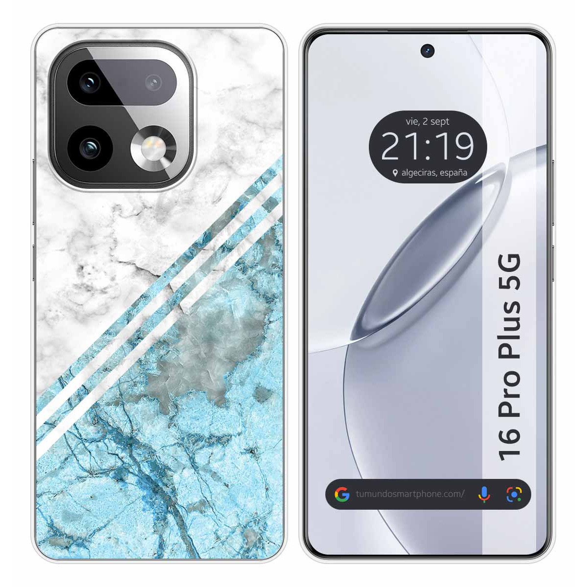 Funda Silicona para Realme 16 Pro+ Plus 5G diseño Mármol 02 Dibujos