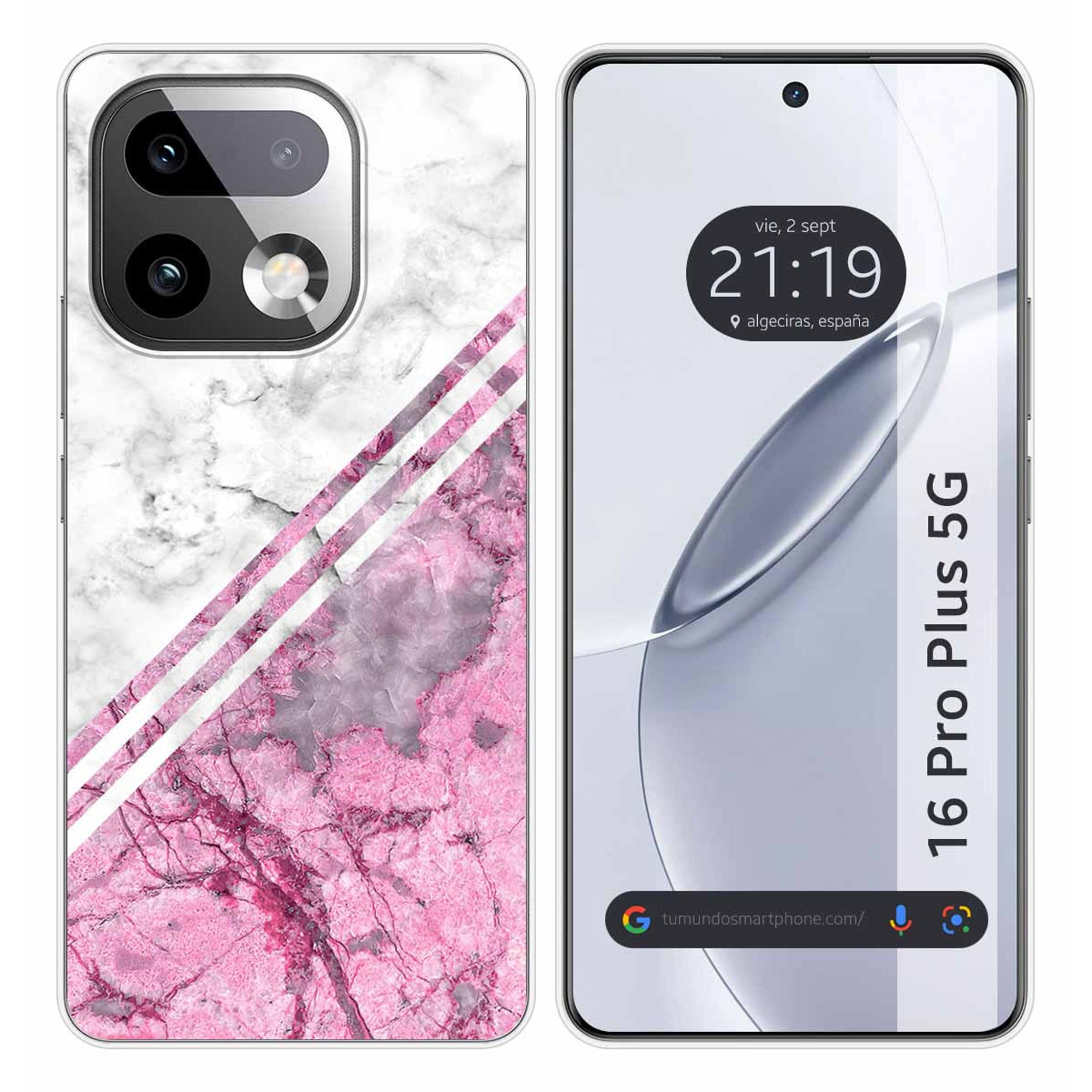 Funda Silicona para Realme 16 Pro+ Plus 5G diseño Mármol 03 Dibujos