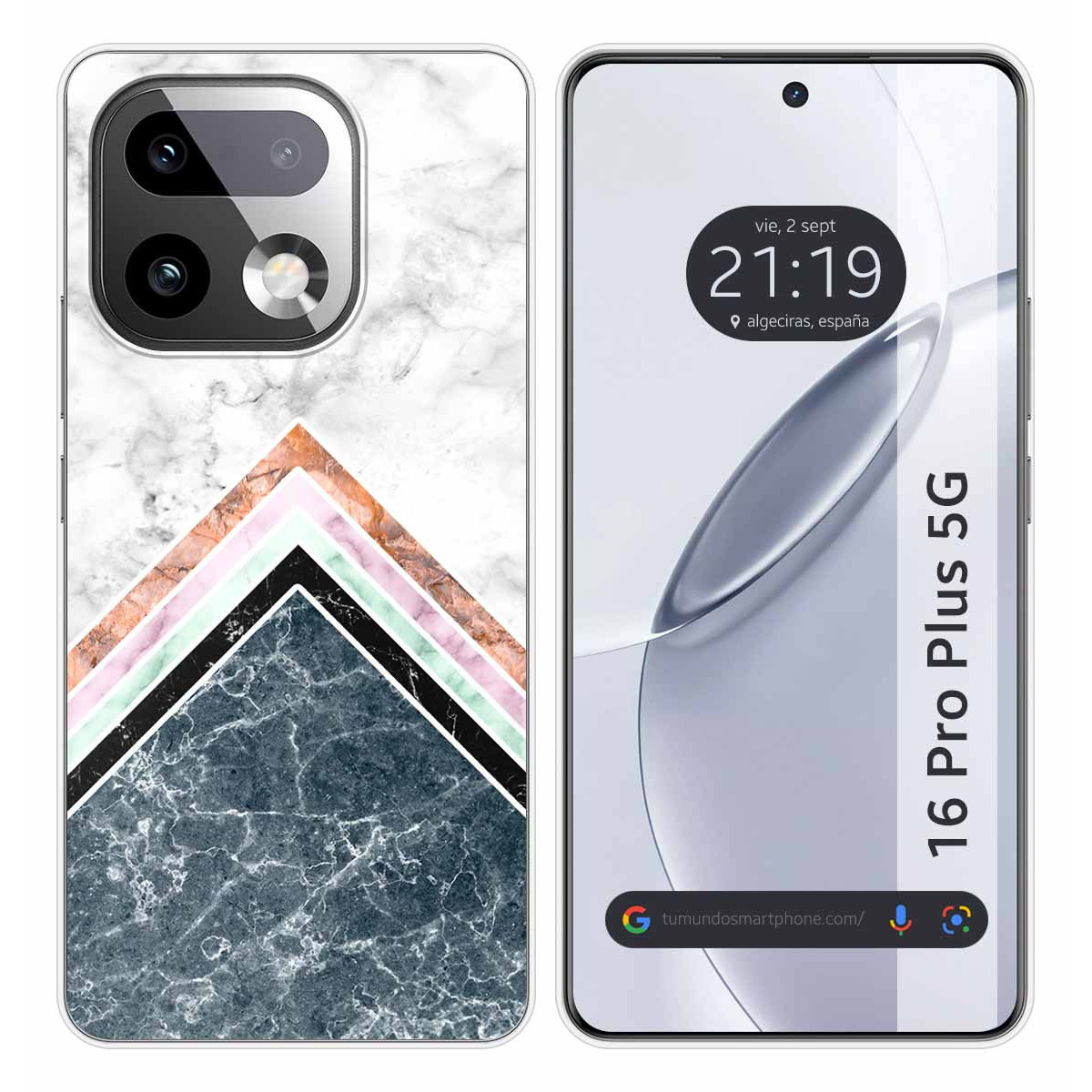 Funda Silicona para Realme 16 Pro+ Plus 5G diseño Mármol 05 Dibujos