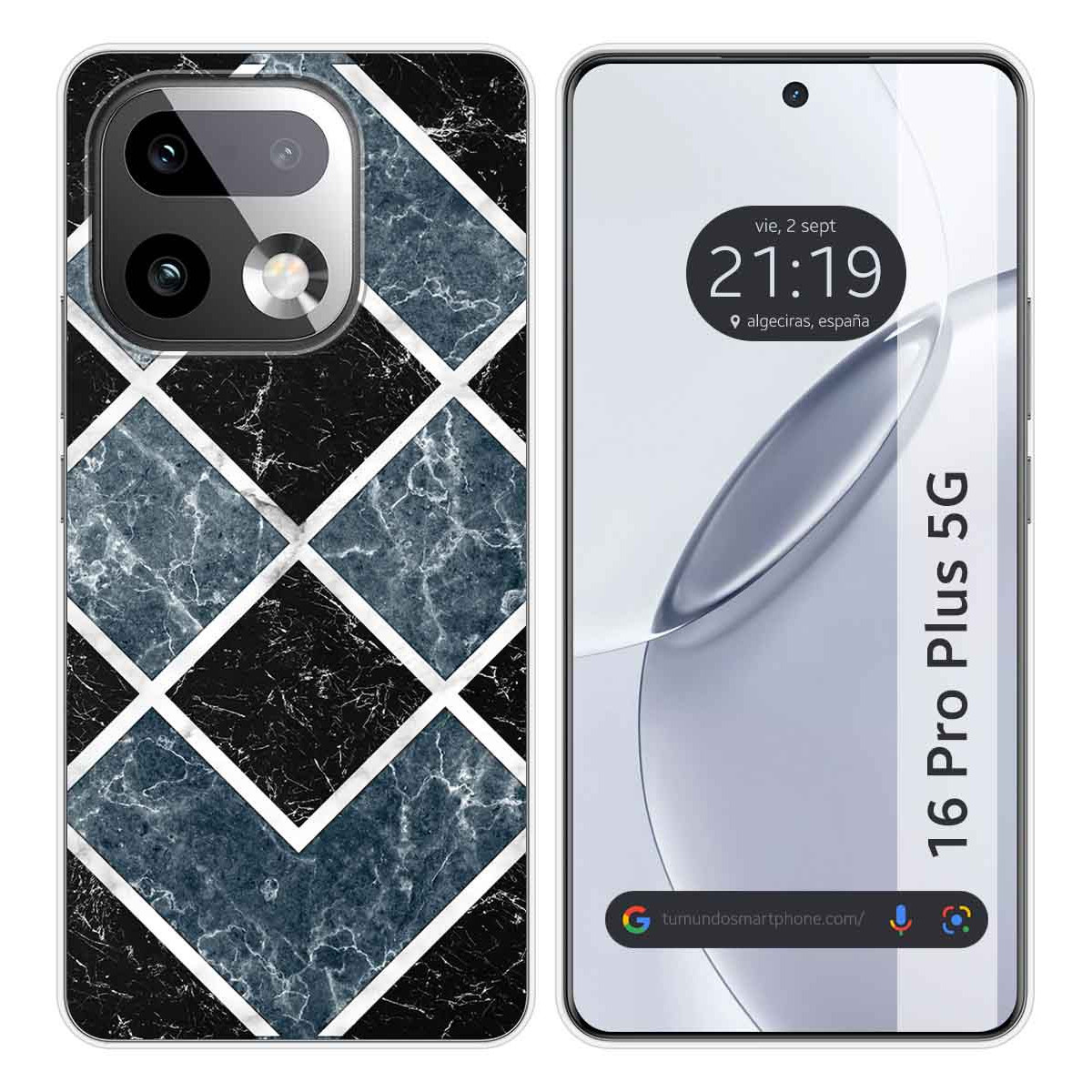 Funda Silicona para Realme 16 Pro+ Plus 5G diseño Mármol 06 Dibujos