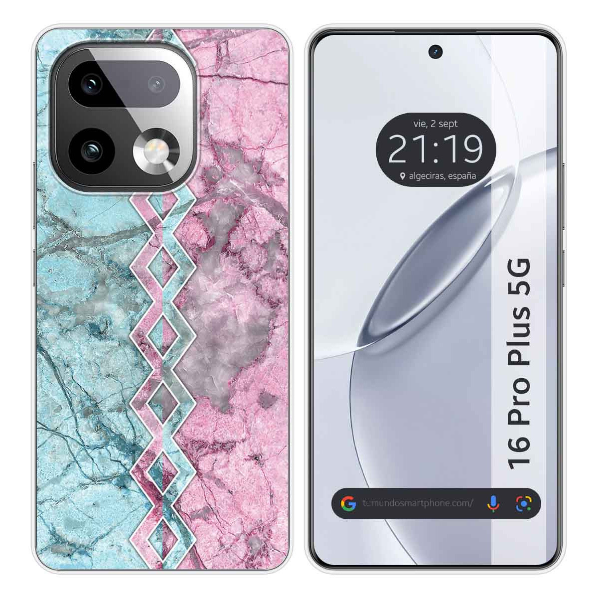 Funda Silicona para Realme 16 Pro+ Plus 5G diseño Mármol 08 Dibujos