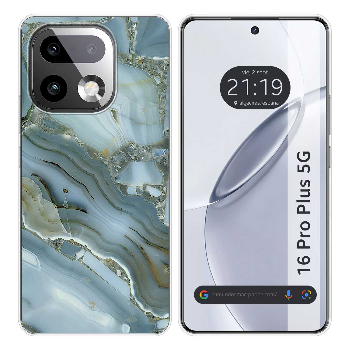 Funda Silicona para Realme 16 Pro+ Plus 5G diseño Mármol 09 Dibujos