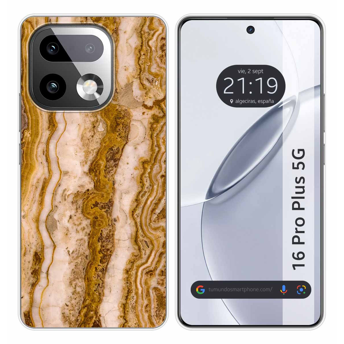 Funda Silicona para Realme 16 Pro+ Plus 5G diseño Mármol 10 Dibujos