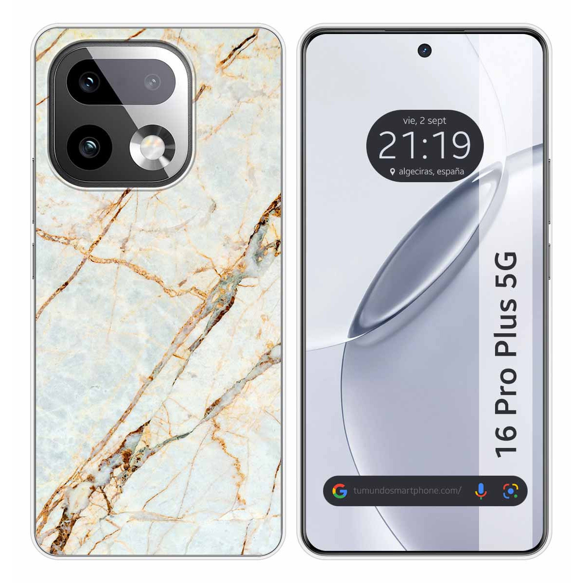 Funda Silicona para Realme 16 Pro+ Plus 5G diseño Mármol 13 Dibujos