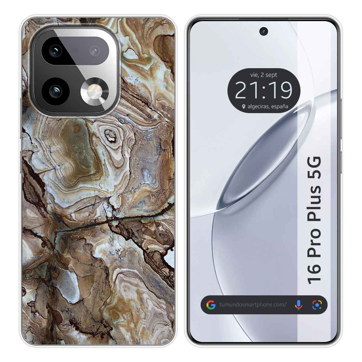 Funda Silicona para Realme 16 Pro+ Plus 5G diseño Mármol 14 Dibujos